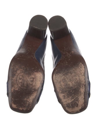 Tory Burch Leather Leather Trim Embellishment Pumps