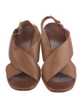 Tory Burch Leather Slingback Sandals
