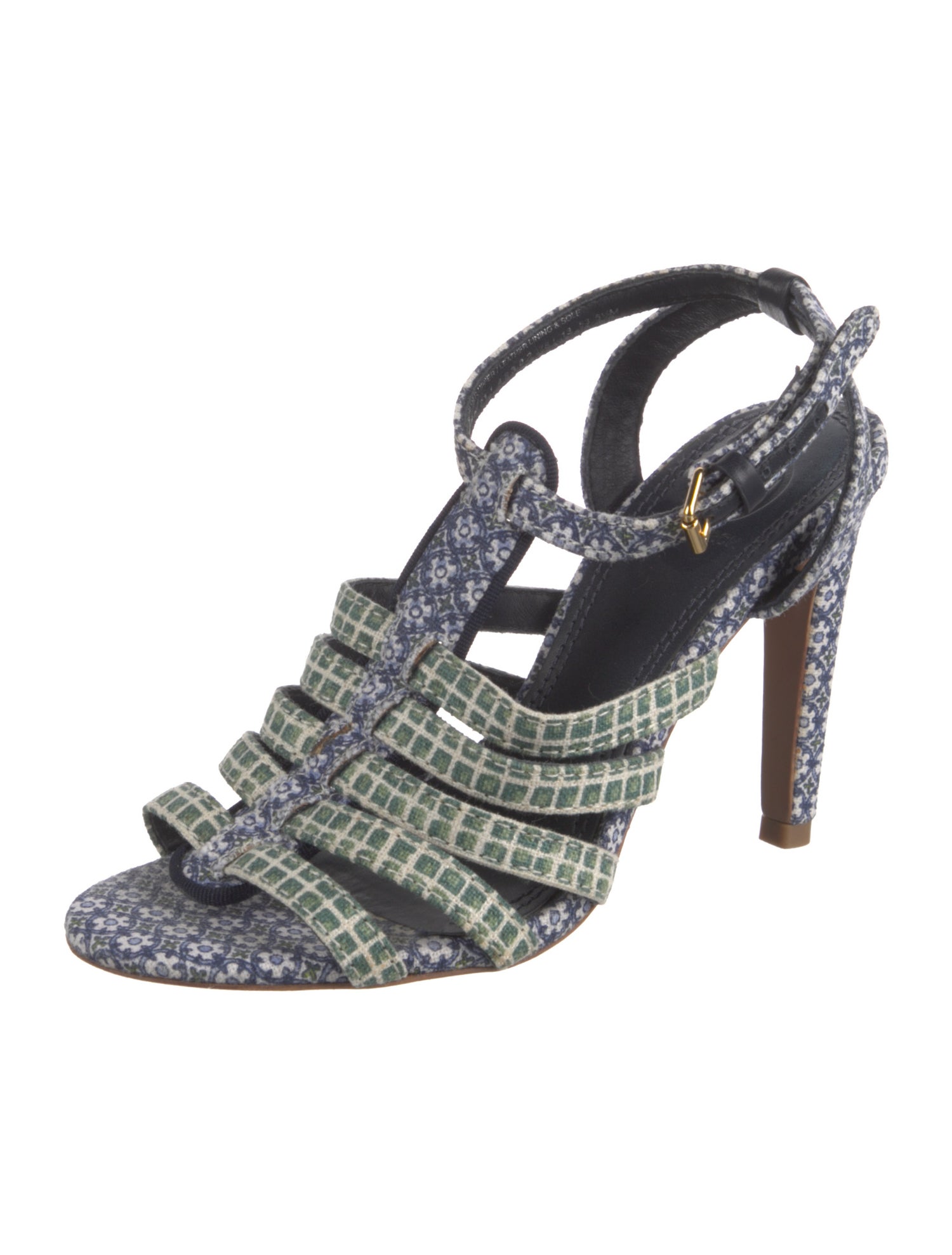 Tory Burch Printed T-Strap Sandals