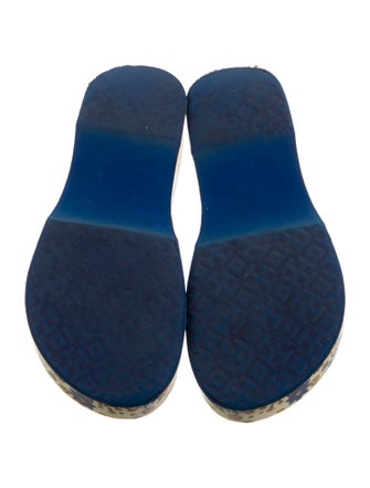 Tory Burch Rubber Floral Print Flip Flops