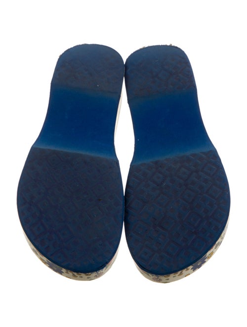Tory Burch Rubber Floral Print Flip Flops