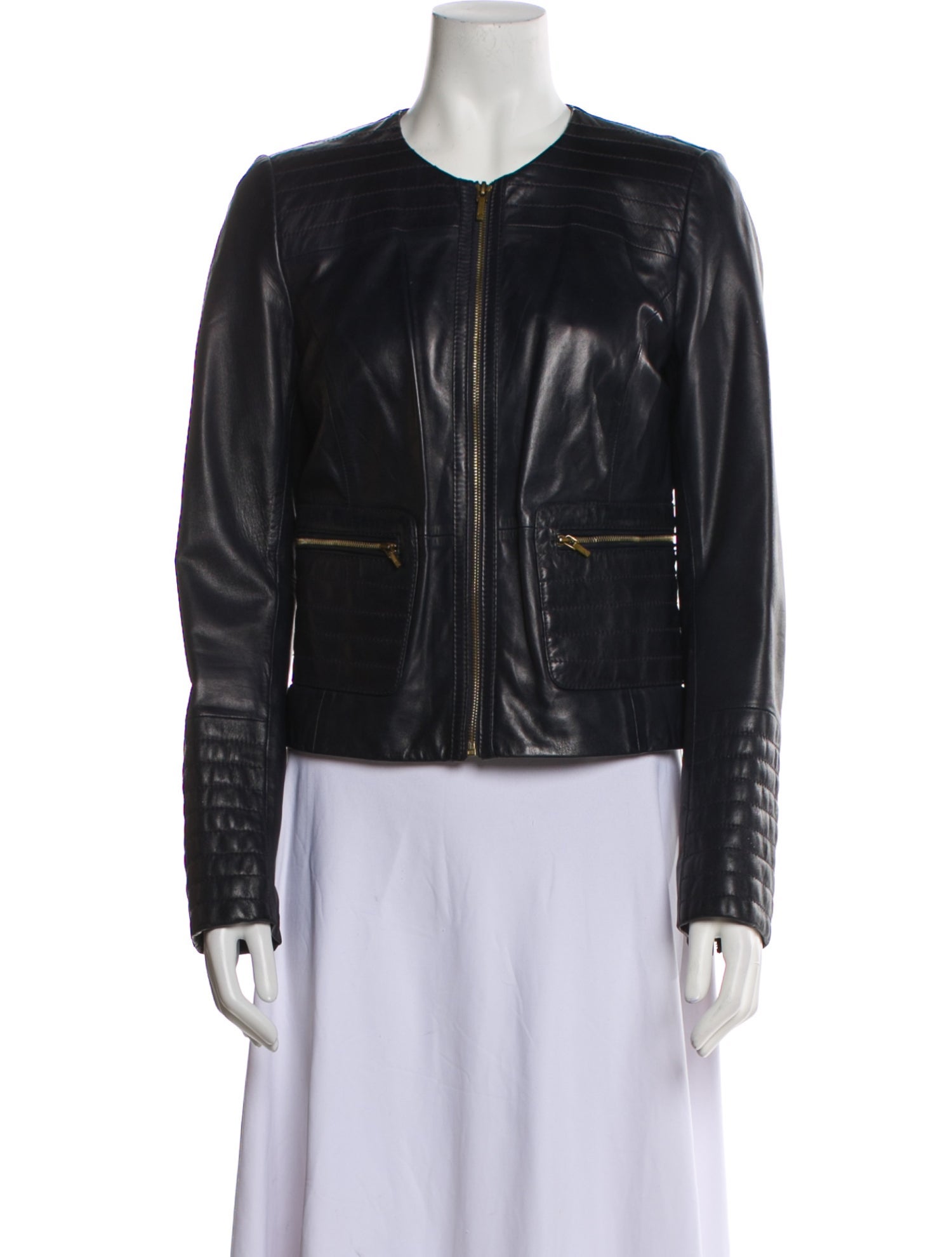 Tory Burch Leather Biker Jacket