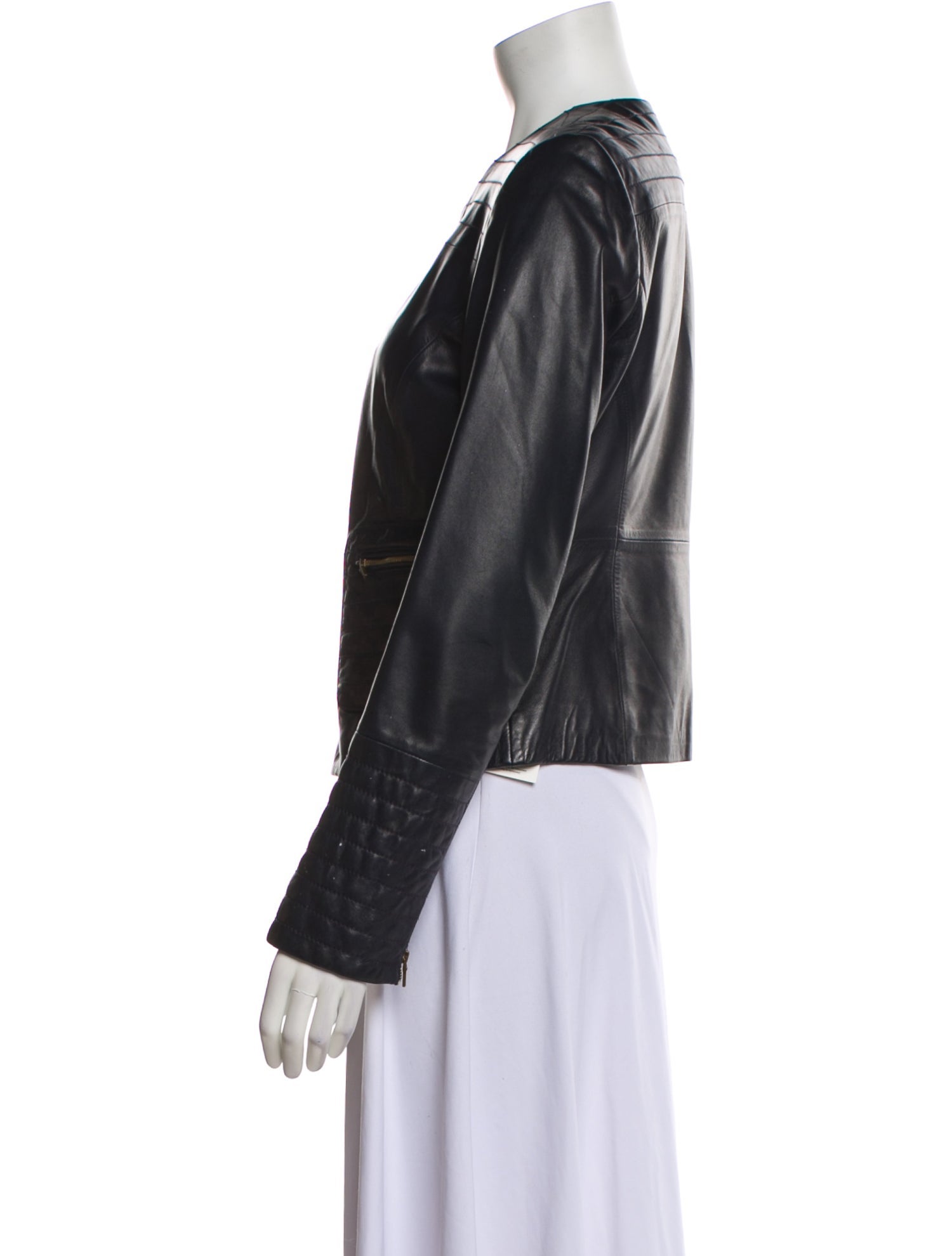 Tory Burch Leather Biker Jacket