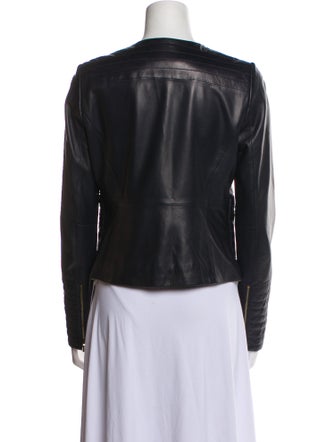 Tory Burch Leather Biker Jacket
