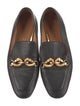 Tory Burch Leather Chain-Link Accents Loafers