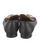 Tory Burch Leather Chain-Link Accents Loafers