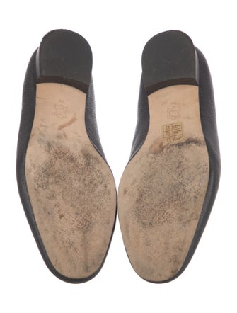 Tory Burch Leather Chain-Link Accents Loafers