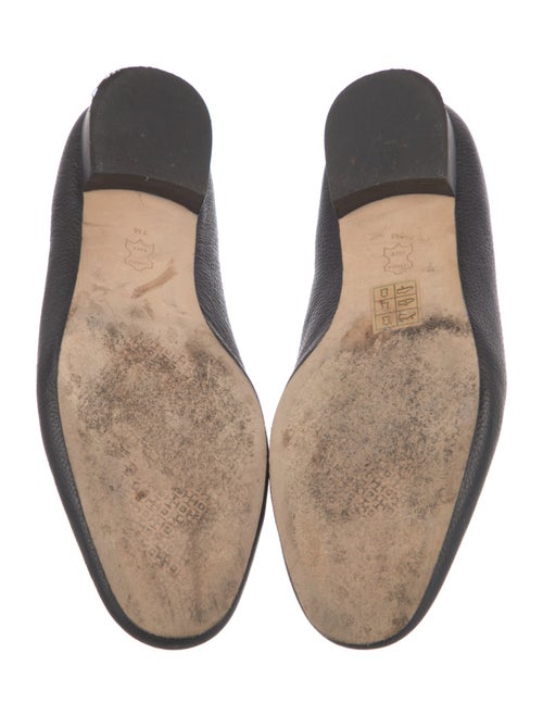 Tory Burch Leather Chain-Link Accents Loafers