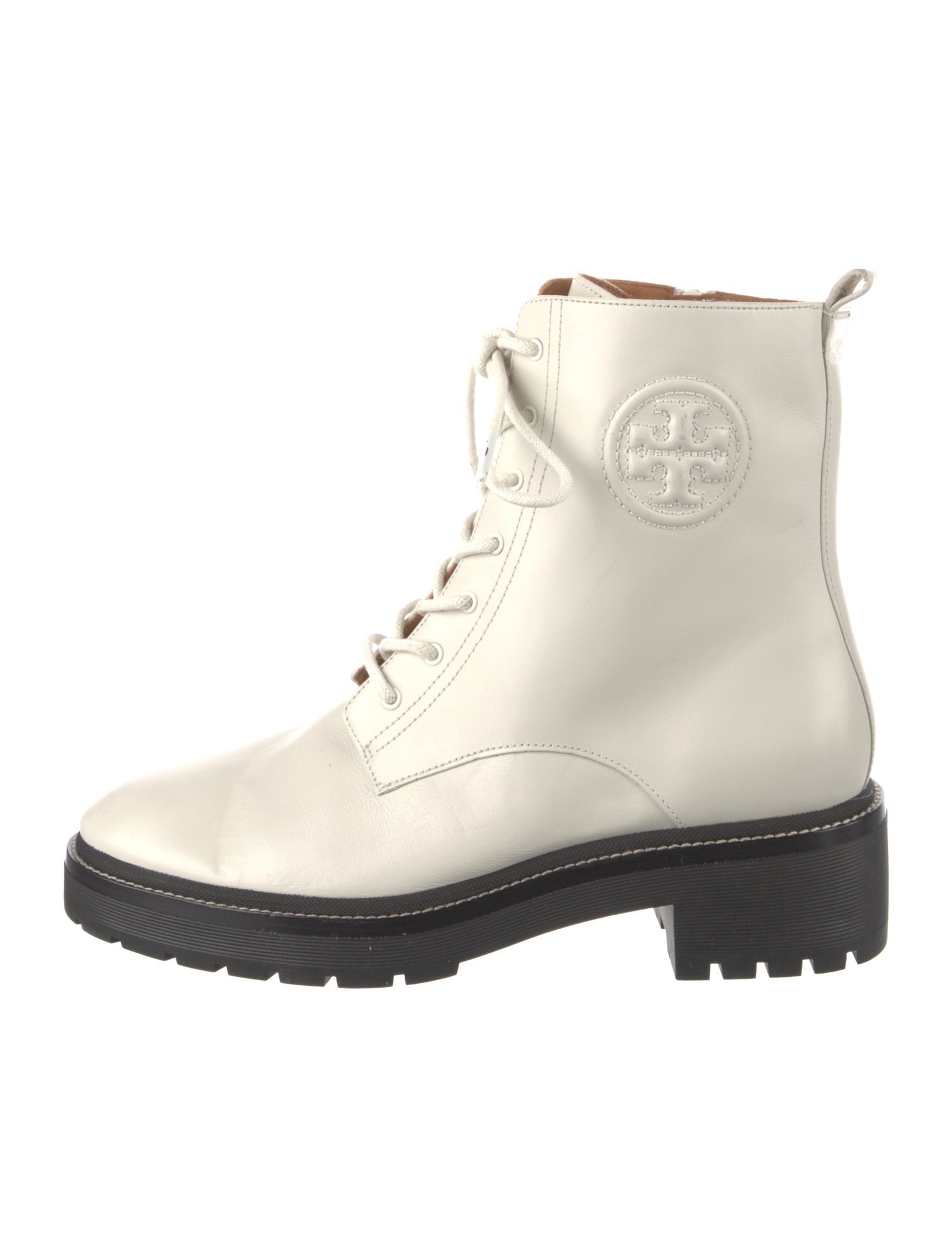 Tory Burch Leather Combat Boots