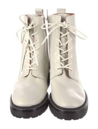 Tory Burch Leather Combat Boots