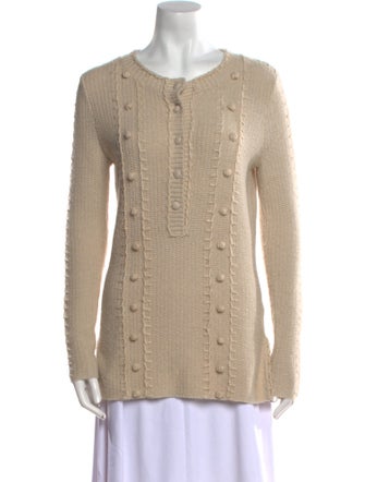 Tory Burch Nylon Crew Neck Sweater