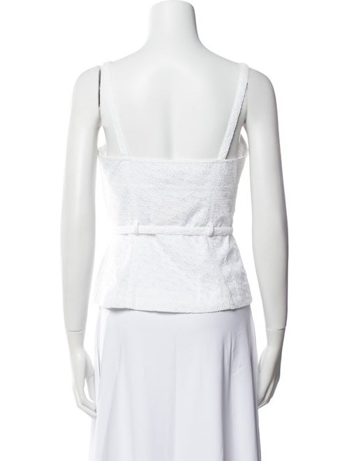 Tory Burch Tie Neck Sleeveless Crop Top