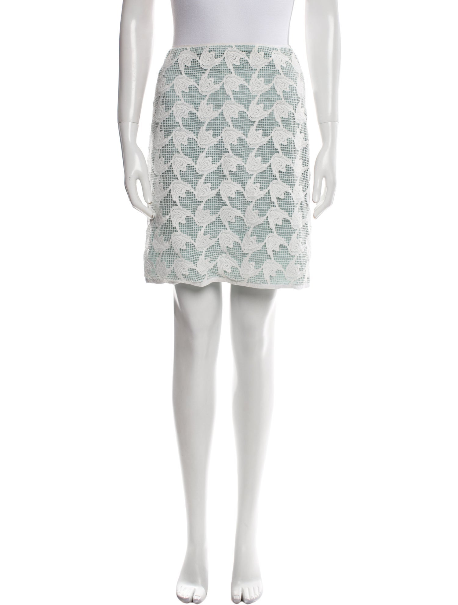 Tory Burch Lace Pattern Mini Skirt