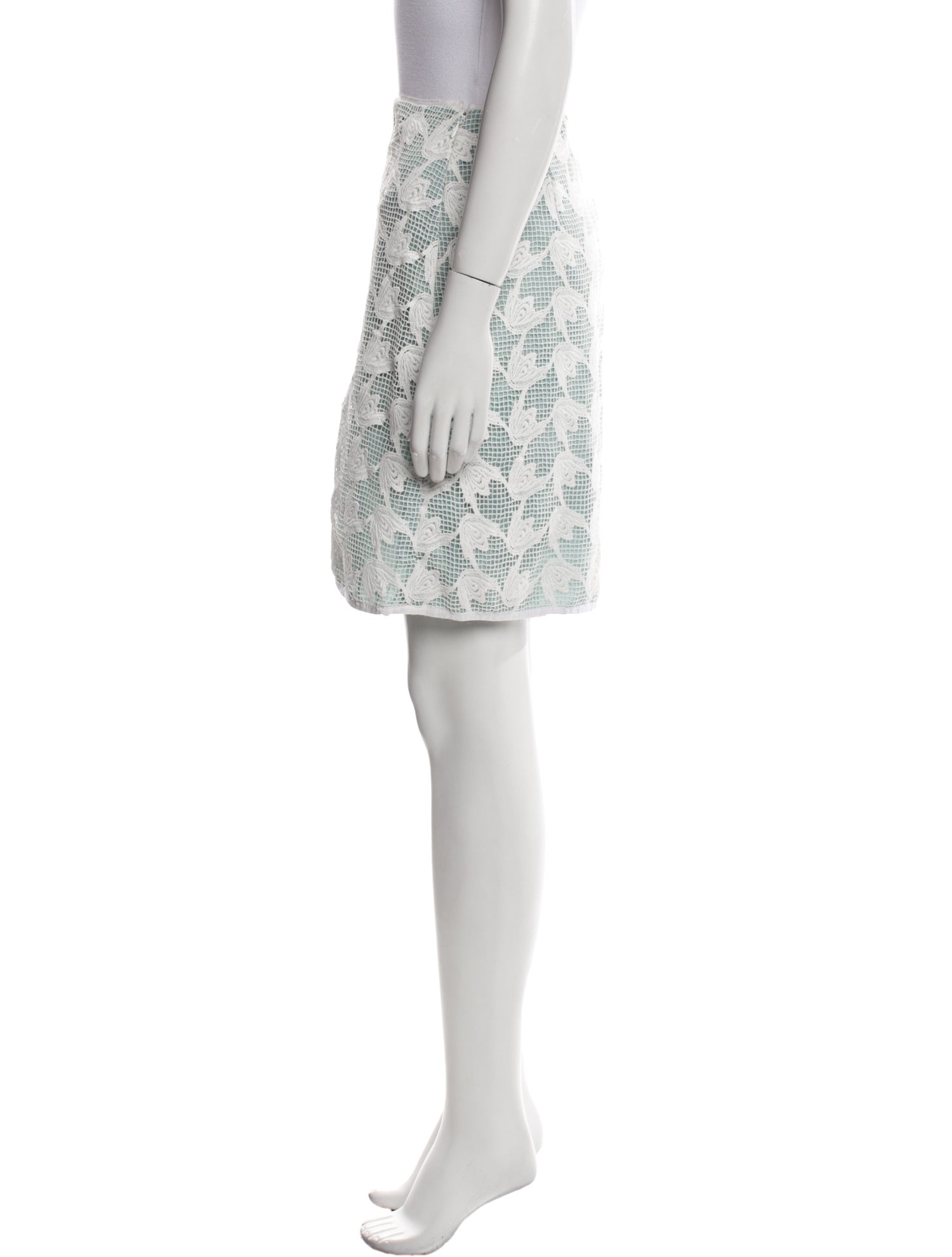 Tory Burch Lace Pattern Mini Skirt