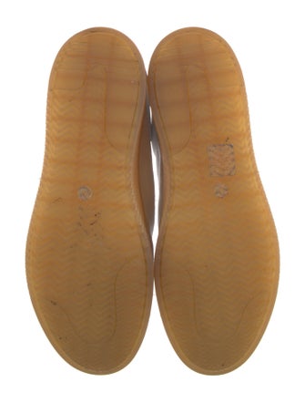 Tory Burch Leather Embroidered Accent Sneakers