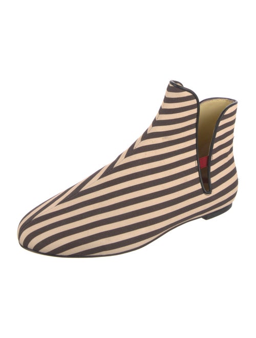 Tory Burch Canvas Striped Flats
