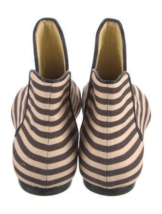 Tory Burch Canvas Striped Flats