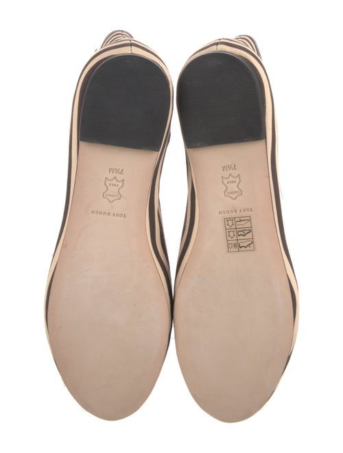 Tory Burch Canvas Striped Flats