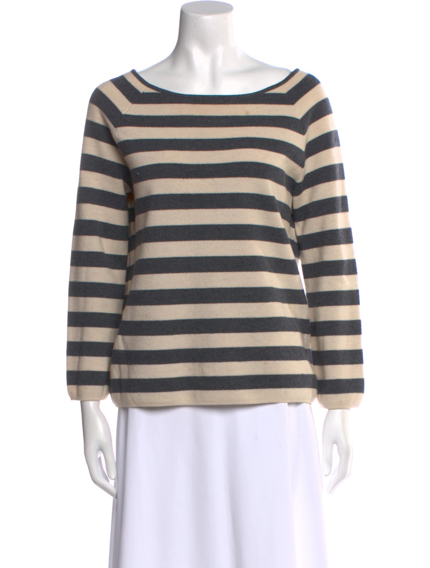 Tory Burch Merino Wool Striped Sweater