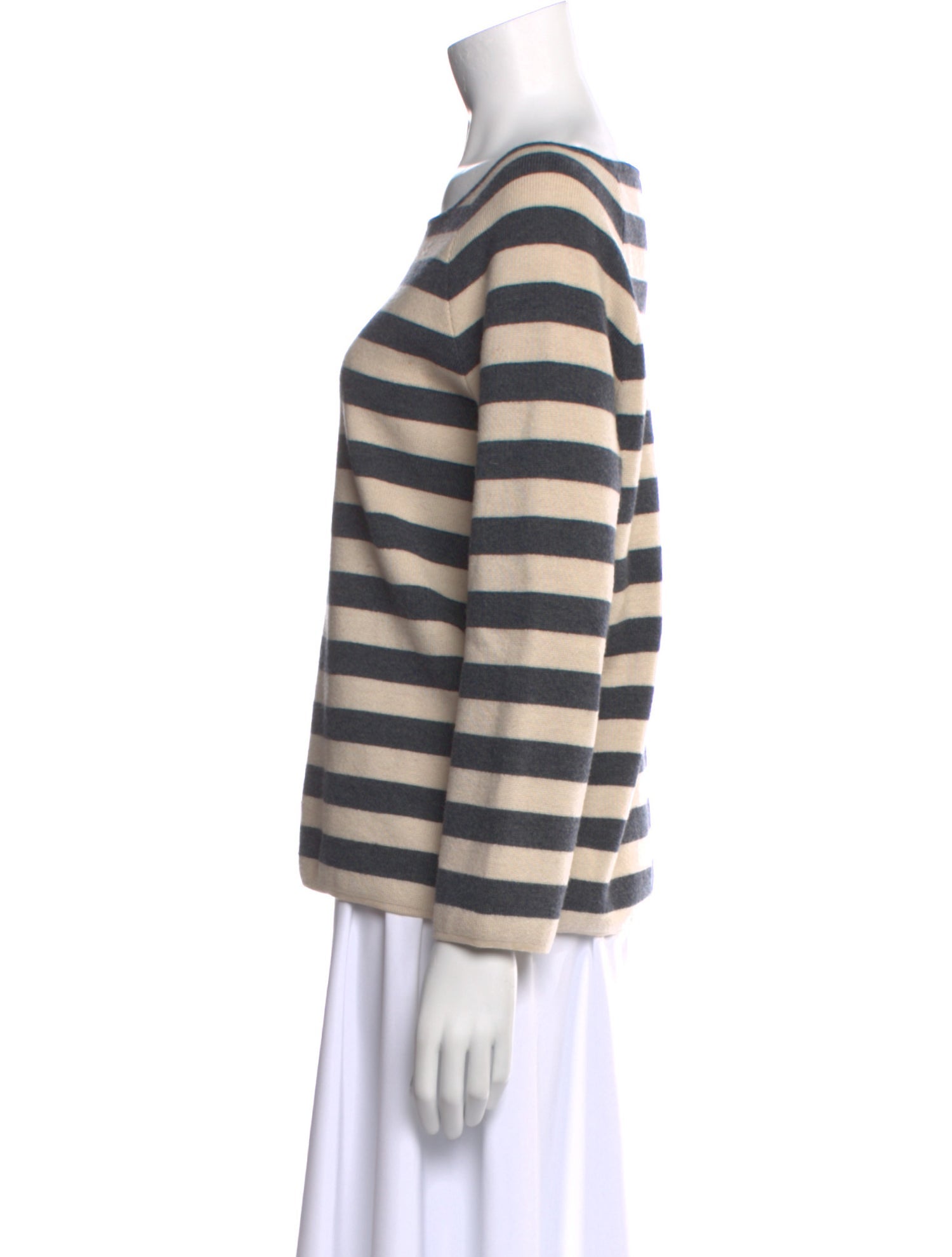 Tory Burch Merino Wool Striped Sweater