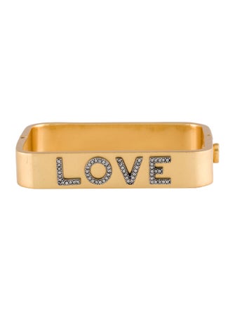Tory Burch Crystal Love Bangle Bracelet