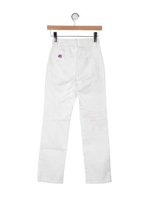 Tory Burch Mid-Rise Straight Leg Jeans