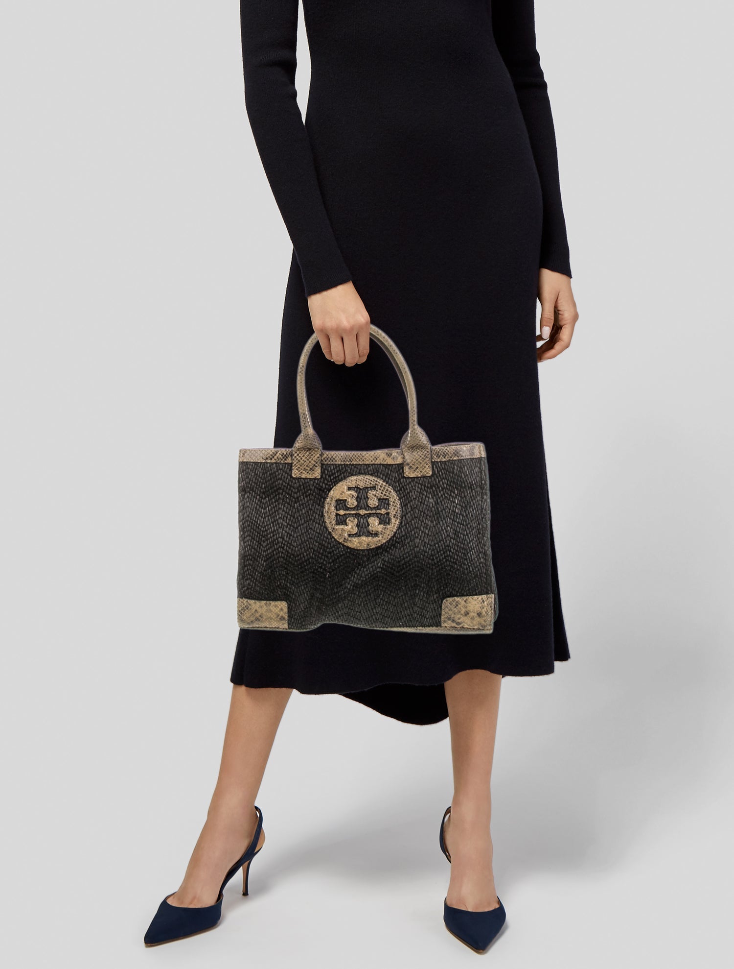 Tory Burch Raffia Top Handle Bag