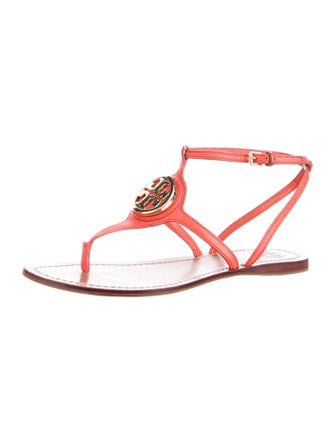Tory Burch Leather T-Strap Sandals