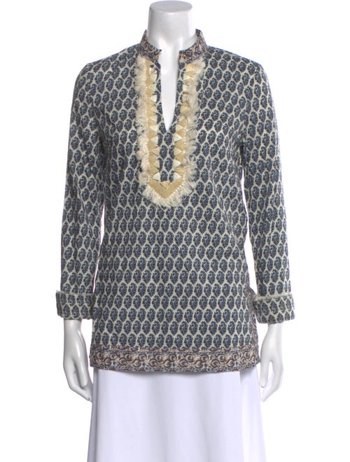 Tory Burch Printed V-Neck Tunic