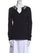 Tory Burch V-Neck Long Sleeve Top