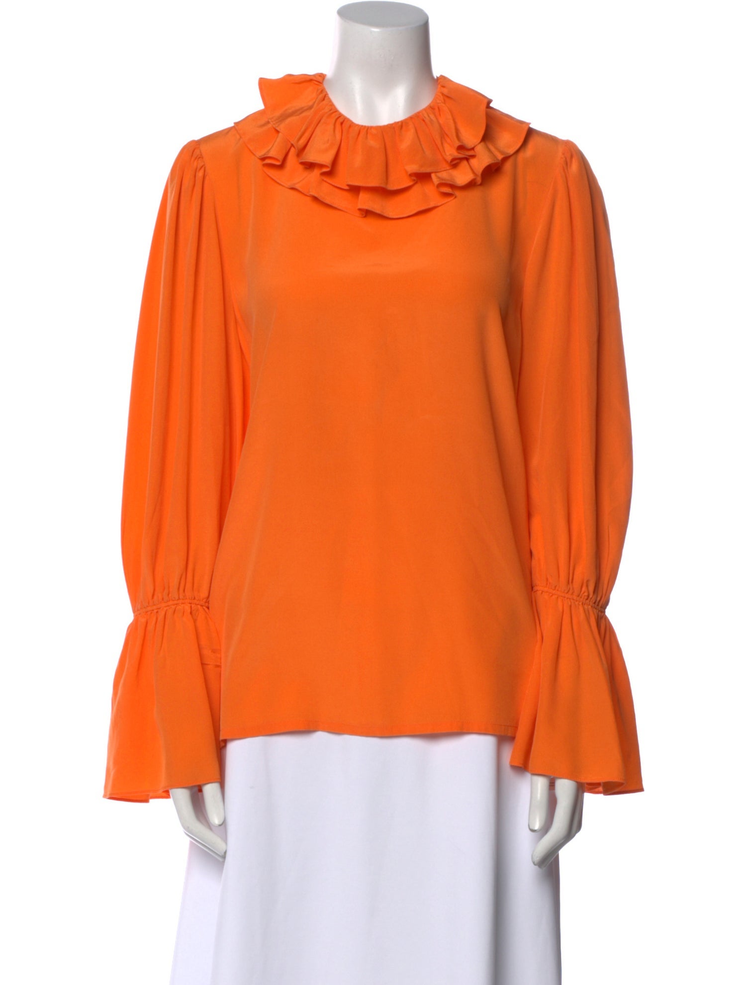 Tory Burch Crew Neck Long Sleeve Blouse
