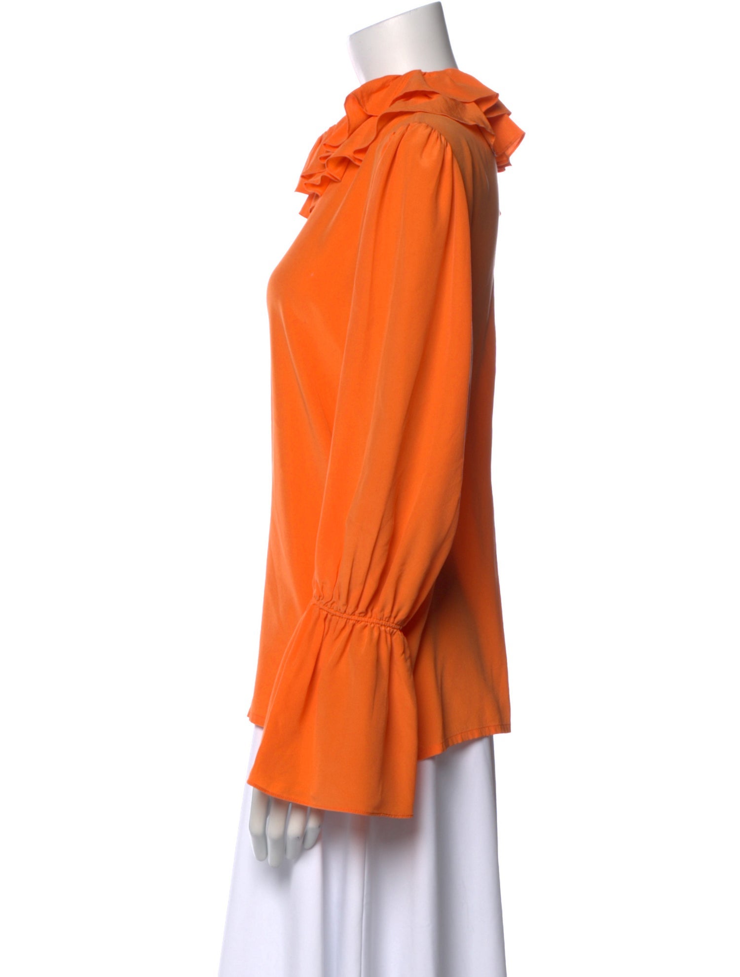 Tory Burch Crew Neck Long Sleeve Blouse