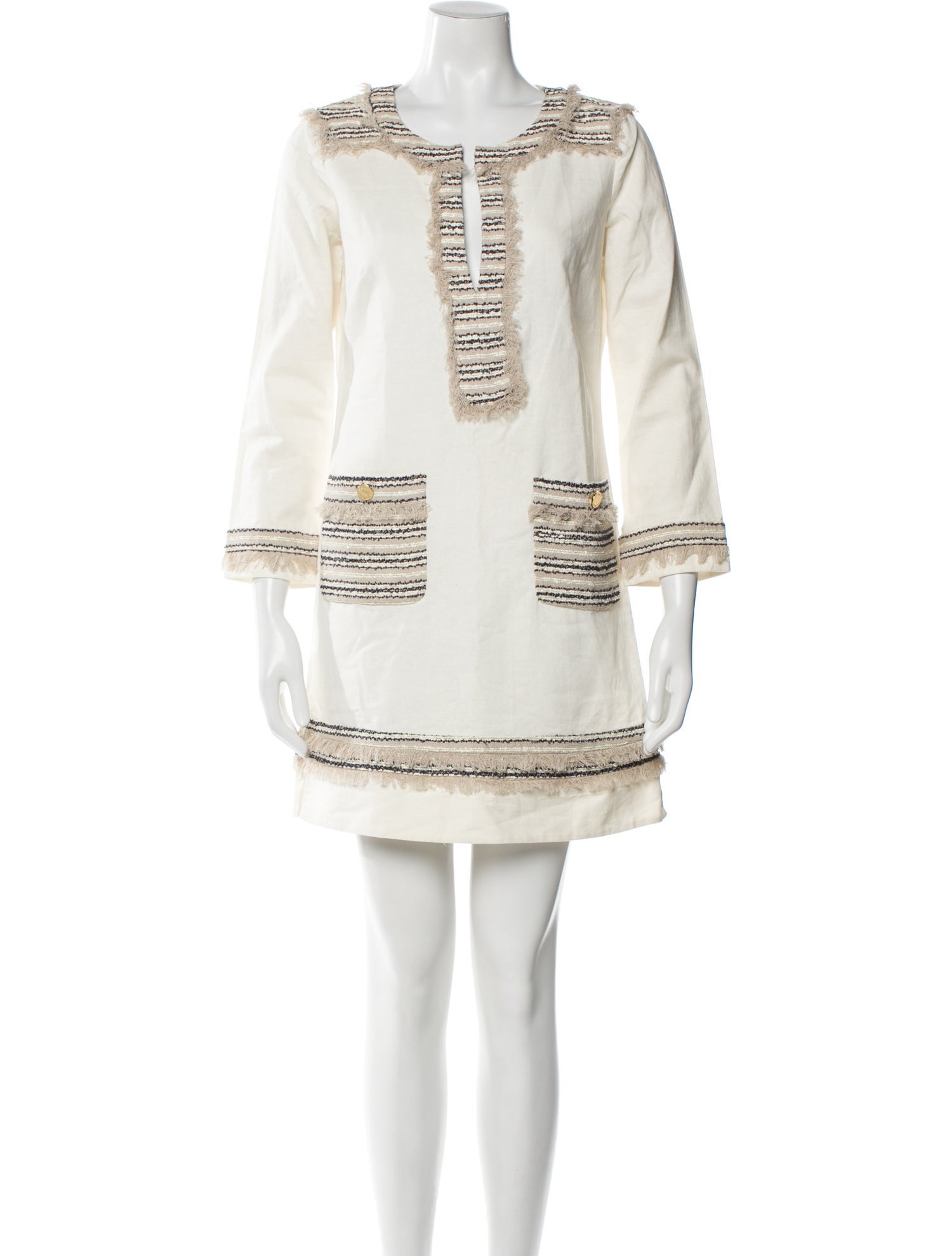 Tory Burch Striped Mini Dress