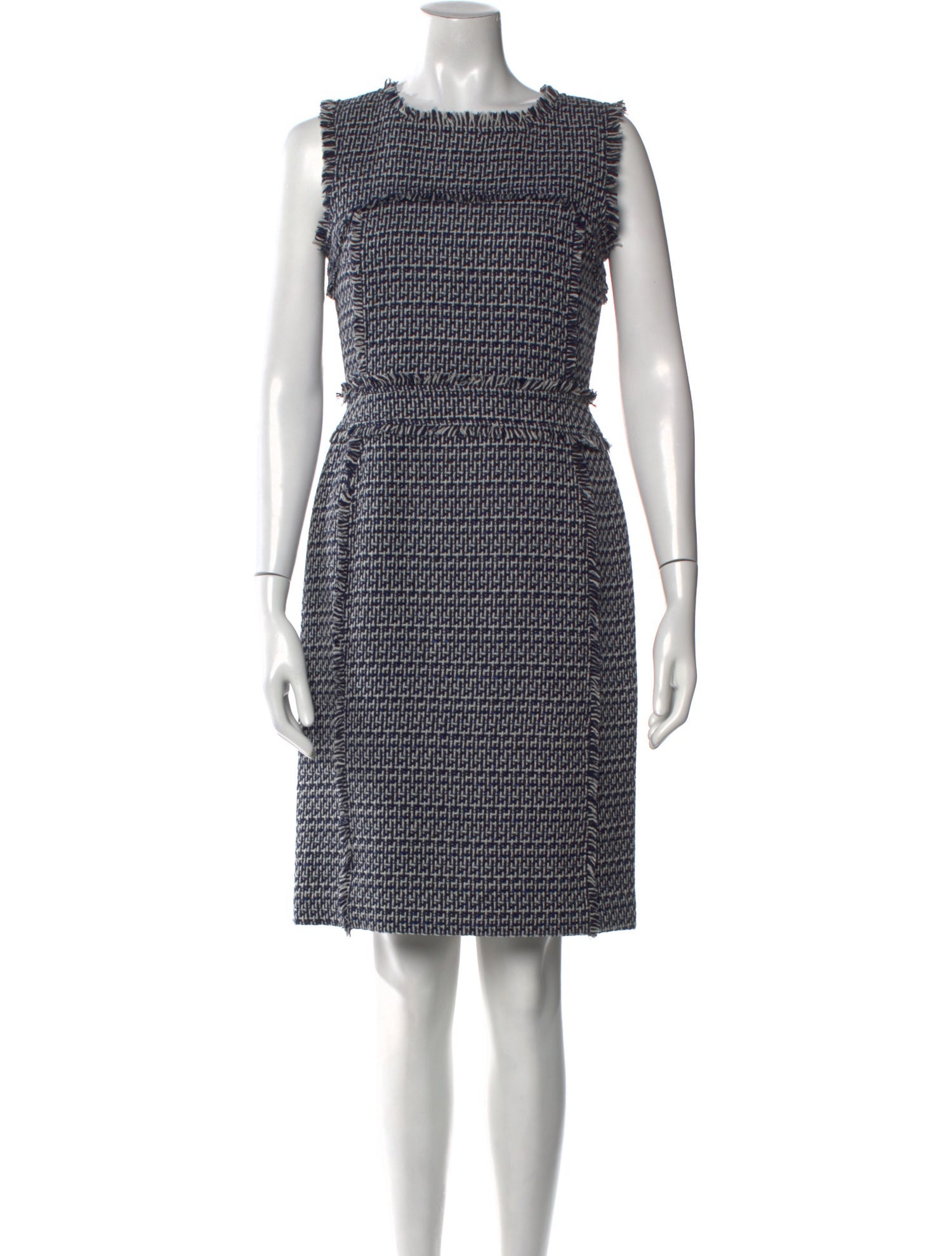 Tory Burch Tweed Pattern Knee-Length Dress