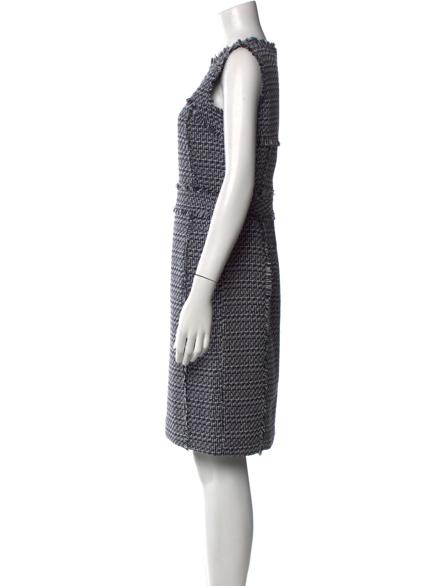 Tory Burch Tweed Pattern Knee-Length Dress