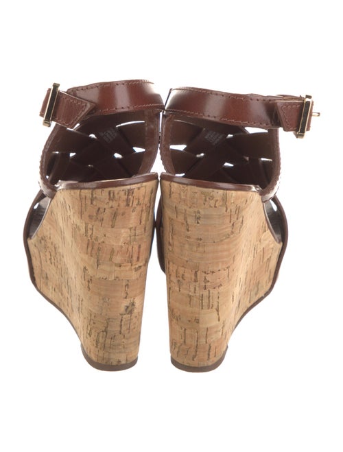 Tory Burch Leather Braided Accents Slingback Sandals