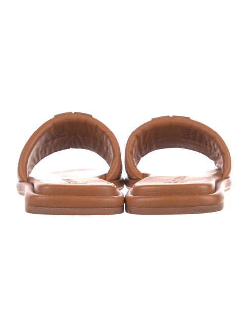 Tory Burch Leather Leather Trim Embellishment Slides