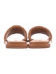 Tory Burch Leather Leather Trim Embellishment Slides