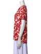 Tory Burch Printed V-Neck Top