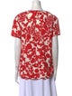 Tory Burch Printed V-Neck Top
