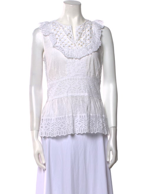 Tory Burch Printed V-Neck Top