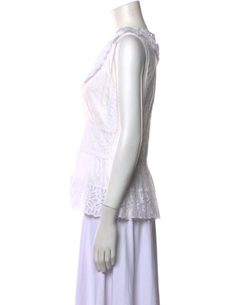 Tory Burch Printed V-Neck Top