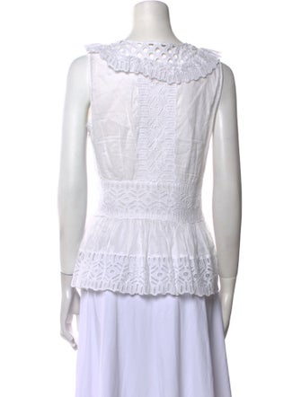 Tory Burch Printed V-Neck Top