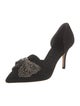 Tory Burch Suede Bow Accents D'Orsay Pumps