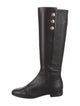 Tory Burch Leather Studded Accents Riding Boots