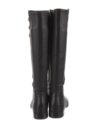 Tory Burch Leather Studded Accents Riding Boots