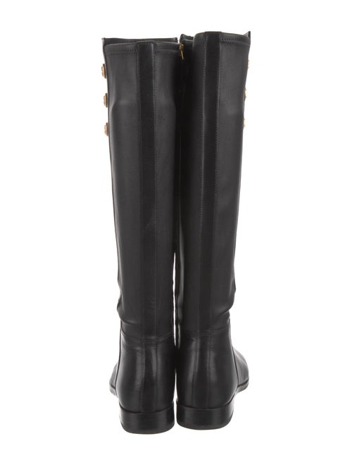 Tory Burch Leather Studded Accents Riding Boots