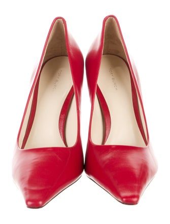 Tory Burch Signature Logo Leather Pumps