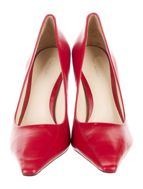 Tory Burch Signature Logo Leather Pumps