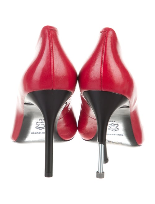 Tory Burch Signature Logo Leather Pumps